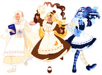 Image 1 of [PREORDER] Maid Standee Set