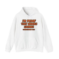 Image 1 of Christian Hoodie — "I’m Proof That Grace’s Carries" (1 Corinthians 12:9)