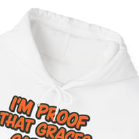 Image 3 of Christian Hoodie — "I’m Proof That Grace’s Carries" (1 Corinthians 12:9)