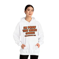 Image 4 of Christian Hoodie — "I’m Proof That Grace’s Carries" (1 Corinthians 12:9)