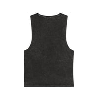 Image 2 of Scan Me Tank Top — QR Code Stonewash Muscle Tee