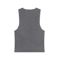 Image 5 of Scan Me Tank Top — QR Code Stonewash Muscle Tee