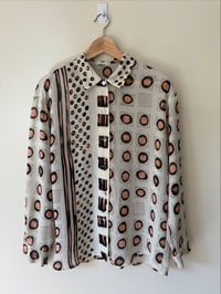 Image 1 of Vintage Jelmou Sheer Patterned Blouse 
