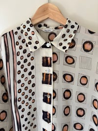 Image 2 of Vintage Jelmou Sheer Patterned Blouse 