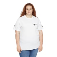Image 4 of SIUUUU 7 Unisex Graphic Tee — White Casual Cotton Shirt