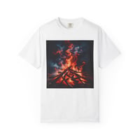 Image 1 of Bonfire Campfire T-Shirt — Fiery Night Outdoor Graphic Tee