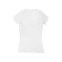 Image 2 of Women's Deep V-Neck Tee — Cute Tooth Cartoon Pocket Design