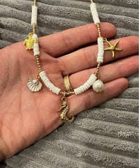 Image 2 of Whimsical ocean inspired charm necklace 
