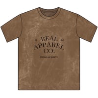 Image 1 of Vintage Crewneck Tee — 'Real Apparel Co. 1990' Distressed Graphic T-Shirt
