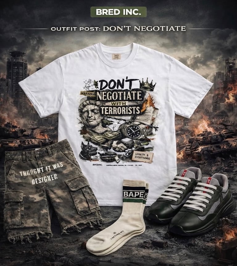 DONT NEGOTIATE WITH TERRORISTS TEE Image 6
