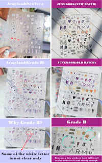 Image 3 of BTS Inspired 3D Nail Sticker 