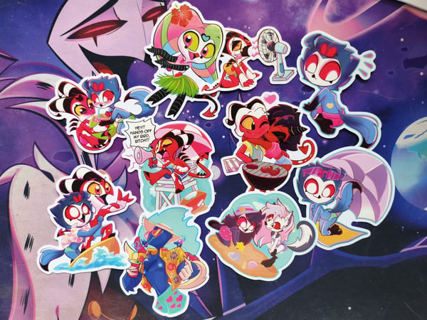 Image of  HELLUVA BOSS SUMMER STICKERS Customize your pack! (Limited stock)