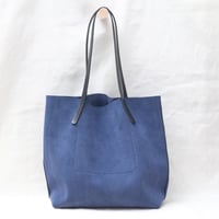 Image 3 of Slouchy Suede Tote in blue