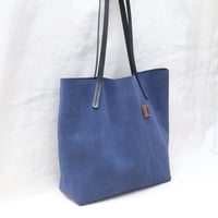 Image 2 of Slouchy Suede Tote in blue