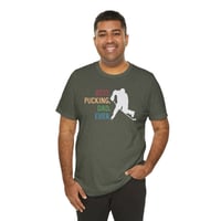 Image 5 of Hockey "Best. Puckin'. Dad. Ever." T-Shirt