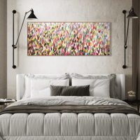 Image 5 of 'Cascading I' - 150x60cm, FRAMED in Natural oak