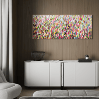 Image 4 of 'Cascading I' - 150x60cm, FRAMED in Natural oak