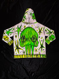 Image 2 of Neon Anxiety Skull Hoodie