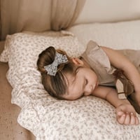 Image 1 of Dusty blue lace bow / Misty