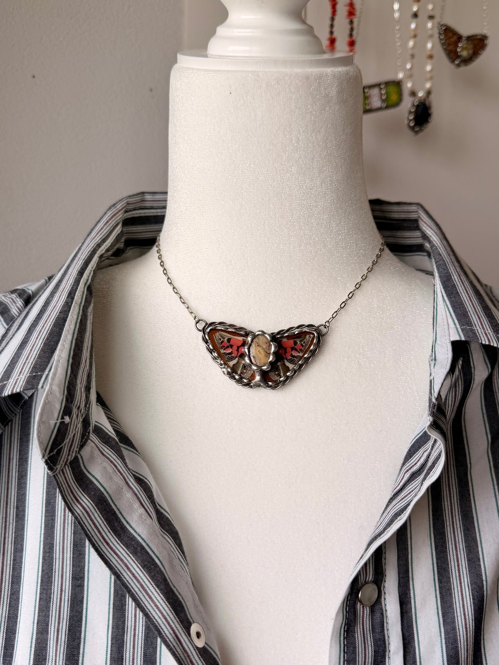 Image of Custom Memory Pendant — Heirloom Keepsake in Handmade Stained Glass