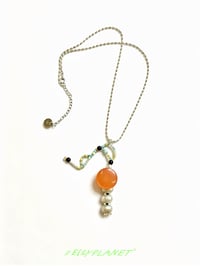 Image 1 of o Bonsai Pearl Necklace（925 silver chain）