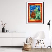 Image 2 of Lynne Drexler - Window Frame Giclee Print, Paper or Canvas Abstract Wall Decor 