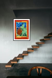 Image 4 of Lynne Drexler - Window Frame Giclee Print, Paper or Canvas Abstract Wall Decor 
