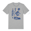 "PLANET ZOMBIE" (GREY) <br>UNISEX / MALE CUT <br>T-SHIRT