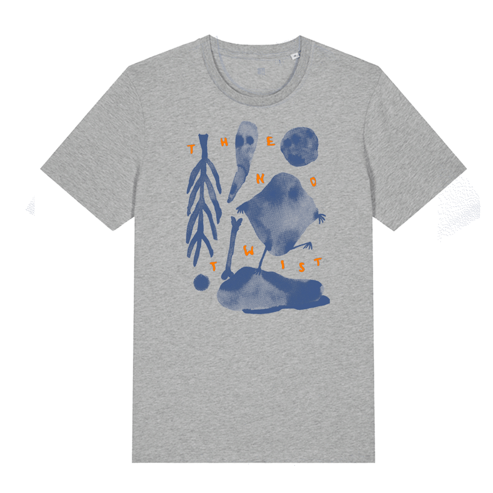 "PLANET ZOMBIE" (GREY) <br>UNISEX / MALE CUT <br>T-SHIRT