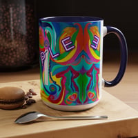 Image 1 of Personalized Reiki Soul Portrait - Accent Mug 11oz & 15oz