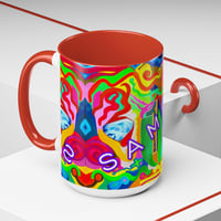 Image 2 of Personalized Reiki Soul Portrait - Accent Mug 11oz & 15oz
