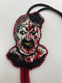 Image 1 of Art the Clown Terrifier Beaded Bolo Tie
