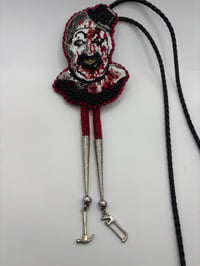 Image 4 of Art the Clown Terrifier Beaded Bolo Tie