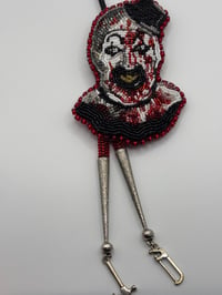 Image 5 of Art the Clown Terrifier Beaded Bolo Tie