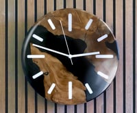 Ying Yang - Wood & Resin Wall Clock Decor