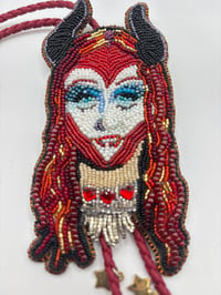 Image 2 of Hand Beaded Chappell Roan bolo tie My Kink is Karma
