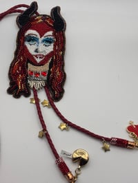 Image 3 of Hand Beaded Chappell Roan bolo tie My Kink is Karma