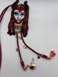 Image 7 of Hand Beaded Chappell Roan bolo tie My Kink is Karma