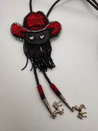 Image 4 of Hand Beaded Orville Peck Bolo Tie
