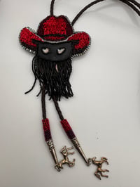 Image 6 of Hand Beaded Orville Peck Bolo Tie