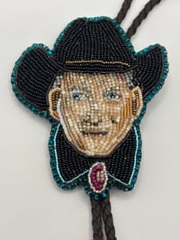 Image 1 of Hand Beaded Joe Bob Briggs Bolo Tie