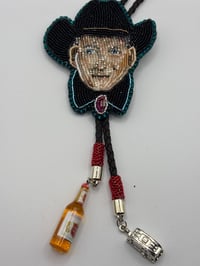 Image 2 of Hand Beaded Joe Bob Briggs Bolo Tie
