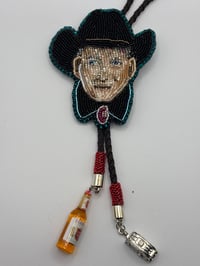 Image 3 of Hand Beaded Joe Bob Briggs Bolo Tie