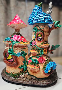 Image 5 of Handmade Upcycled Fairy Cottage Sculpture 