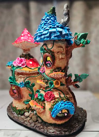 Image 6 of Handmade Upcycled Fairy Cottage Sculpture 