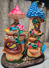 Image 12 of Handmade Upcycled Fairy Cottage Sculpture 
