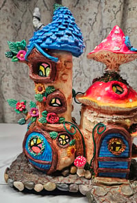 Image 13 of Handmade Upcycled Fairy Cottage Sculpture 