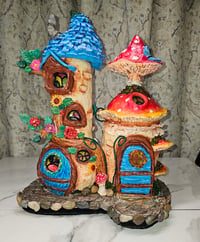 Image 15 of Handmade Upcycled Fairy Cottage Sculpture 