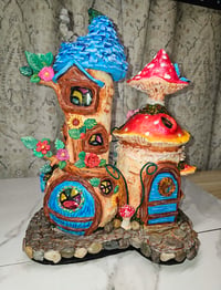 Image 14 of Handmade Upcycled Fairy Cottage Sculpture 