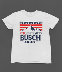 Image 2 of Red White & Busch Light Tee